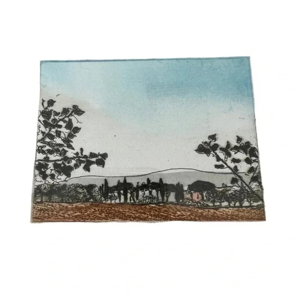 Two Framed Vintage Landscapes By German Artist Klaus-Dieter Kryska - Picture 4 of 6
